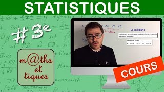 LE COURS  Statistiques  Troisième [upl. by Urial]