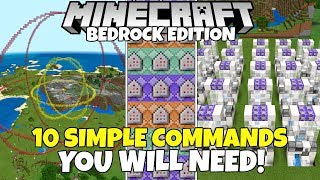 10 Simple amp Useful Commands You WILL NEED Minecraft Bedrock Edition [upl. by Anauqahs428]