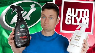 Turtle Wax Graphene flex wax Vs Autoglym Rapid Ceramic spray Detailer  WHICH IS BEST [upl. by Kwon]