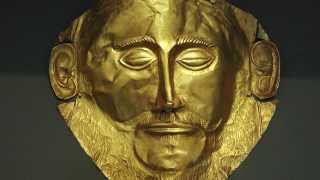 Mask of Agamemnon Mycenae c 15501500 BCE [upl. by Wall]