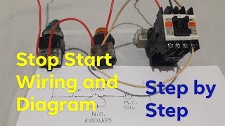 Stop Start Magnetic Contactor Control Circuit Wiring direct online  Local Electrician  Philippines [upl. by Asalocin549]