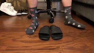 Adidas Adilette Comfort on foot The best slides Ive ever owned [upl. by Jory]