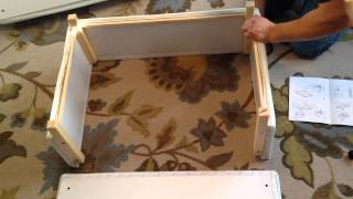 IKEA EKTORP Footstool Ottoman Assembly Instructions Video  How To [upl. by Evin]