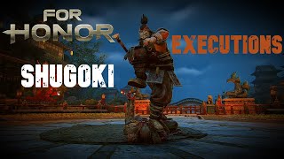 For Honor  ALL Shugoki Executions YEAR 4 SEASON 1 [upl. by Lesde]