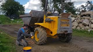 thwaites 6 ton dumper restoration part 3 [upl. by Samoht]