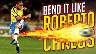 How To Shoot Like Roberto Carlos  Outside Bend Free Kick Tutorial [upl. by Livingston860]