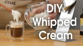 DIY whipped cream in 60 seconds [upl. by Annod]