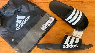 UNBOXING ADILETTE SHOWER ADIDAS SLIDE ORIGINAL NETSHOES [upl. by Acimehs]