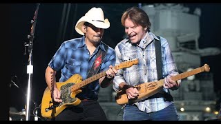 John Fogerty CCR and Brad Paisley play quotBad Moon Risingquot on Jimmy Kimmel LIVE [upl. by Pasco]