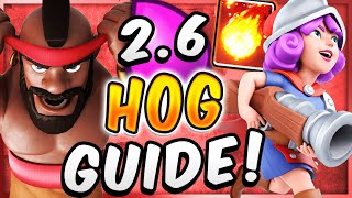 HOW TO MASTER 26 HOG RIDER Pro Tips amp Tricks — Clash Royale [upl. by Lenroc651]