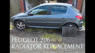 Peugeot 206 Radiator replacement [upl. by Cassandry]