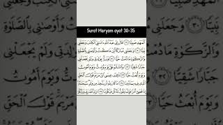 surah Maryam ayat 3035 [upl. by Neyrb]