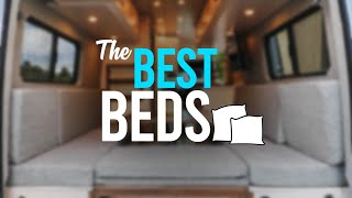 5 AWESOME VAN BEDS 🛏 For Comfy Van Conversions  How to Build a Camper Bedroom 🚐 [upl. by Heyward]