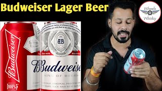 Budweiser lager Beer Review amp Taste  Budweiser NosePrice Premium Segment Beer [upl. by Rheba]