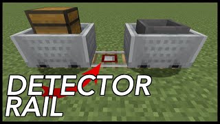 How To Use Detector Rail In Minecraft [upl. by Nacul238]