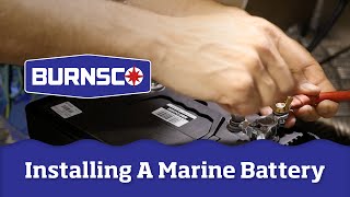 How To Install a Marine Battery in Your Boat [upl. by Qifahs687]