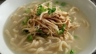 Korean Chicken Noodle Soup from Scratch Kalguksu 칼국수 [upl. by Minabe]