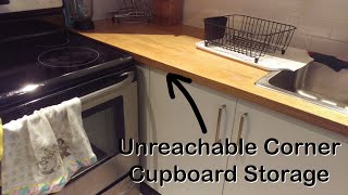 Awkward Corner Cupboard DIY Storage Solution [upl. by Pathe278]