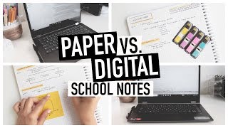 PAPER vs DIGITAL NOTE TAKING  How I Use BOTH In University [upl. by Prochora480]