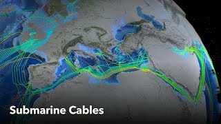 Animated Maps Submarine Cables [upl. by Tremann]