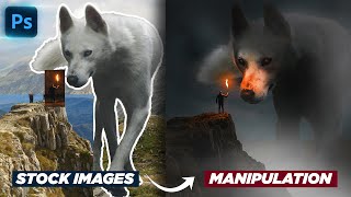 The Making of a Fantasy PhotoManipulation using Stock Images  Photoshop Tutorial [upl. by Hackney]