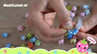 MostCutestnl  Lucky star vouwen tutorial  how to fold origami [upl. by Mert693]