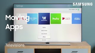 How to move and rearrange Apps on your TV  Samsung US [upl. by Donovan]