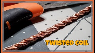 Wire Wrapping  twisted coil tutorial [upl. by Eelyak]