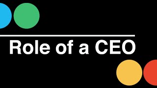 Startup CEO Role of a CEO [upl. by Kcirdle]