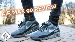 Nike AIR MAX 90 Ultra Essential REVIEW and On Feet [upl. by Mallis808]