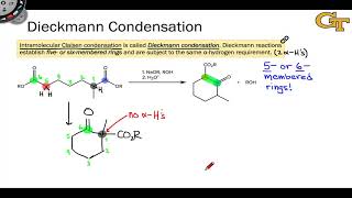 1304 Dieckmann Condensations and Crossed Claisen Condensations [upl. by Ibur300]