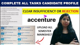 Accenture Complete Doc Verification Tasks  Complete Insufficiency Task  Accenture Off Campus 2021 [upl. by Oralie152]