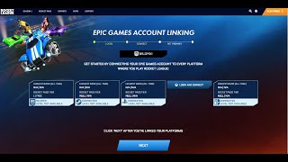 HOW To LINK MULTIPLE Rocket League Accounts to Epic Games Account Steam PSN XBOX Switch [upl. by Beryle]