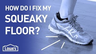 How Do I Fix My Squeaky Floor  DIY Basics [upl. by Jehu]