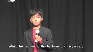 Adwaith Standup Comedy Routine  Valley Christian Elementary School Talent Show [upl. by Nyllij]