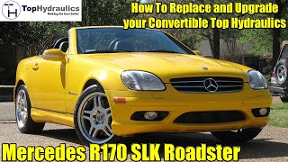 Mercedes R170 SLK  Chapter 5  How Top Replace The Main Lift Cylinders [upl. by Tarrah]