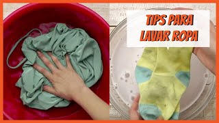 Tips para lavar ropa  Trucos con ropa [upl. by Orme]