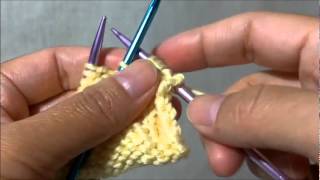 How to knit basic cables C4F 4 Stitches Cable Front [upl. by Mehala]