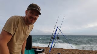 Chesil Beach Shore Fishing  West Bexington  Dorset  South Coast of England  Will Bailey Fishing [upl. by Assyli]