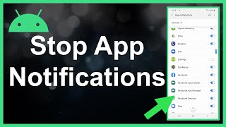 How To Turn Off App Notifications On Android [upl. by Kurtzman]