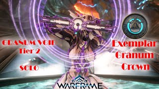 Granum Void Tier 2 Solo Farming  Exemplar Granum Crown  Warframe [upl. by Yras881]