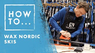 How To Wax Nordic Skis  Salomon HowTo [upl. by Nayr610]