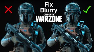 Warzone Blurry Graphics FIX  Get Best SHARP Visuals [upl. by Leugimsiul]