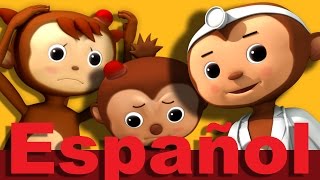 Cinco monitos  Parte 2  Canciones infantiles  LittleBabyBum [upl. by Tiga]