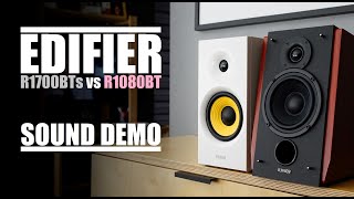 Edifier R1700BTs vs Edifier R1080BT  Sound Comparison [upl. by Hendrickson]