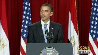 President Obama Speech to Muslim World in Cairo [upl. by Oryaj]