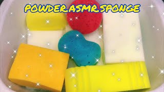 ASMR Squeezing sponges 4 large white sponges and 5 different sponges [upl. by Sayer]