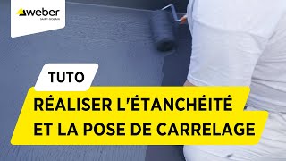 Comment réaliser létanchéité et la pose de carrelage dans une douche   Weber [upl. by Colby669]