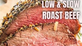 WEBER GENESIS LOW amp SLOW ROAST BEEF RECIPE [upl. by Narat]