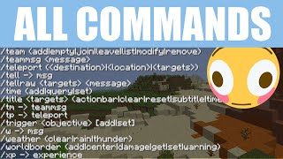 All 50 Commands in Minecraft Explained in Under 15 Minutes [upl. by Lea]